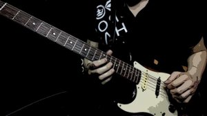 Красивая мелодия на электрогитаре  Fender Stratocaster Squier Relic