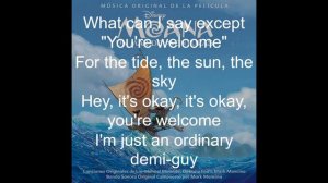 You're Welcome (feat. Lin Manuel Miranda) lyrics