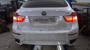 Выхлоп на BMW X6 E71