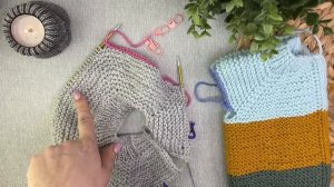 Детский вязаный костюм спицами. Часть 1. ДЕТСКАЯ КОФТОЧКА. Подробный мастер класс.