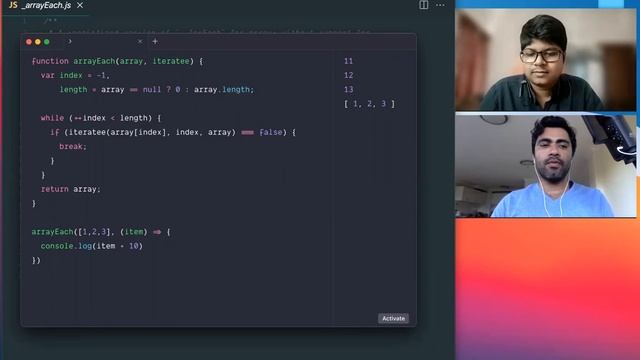 JavaScript Open Source code walkthrough ft. lodash arrayEach() смотреть онлайн