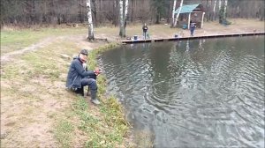 Не только на пасту ловится форель. Нижний водоём. Клёвое место.