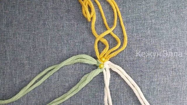 МК цветная круглая салфетка. Искусство современного макраме.