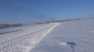 Чистим и расширяем  дорогу от снега.Трактор МТЗ-82.1 с двумя отвалами & грейдер.