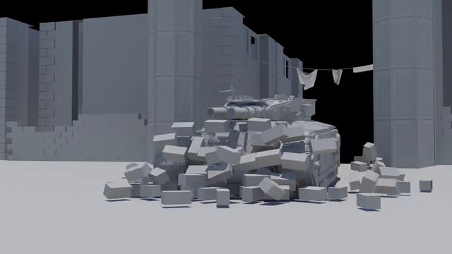 Warhammer 40k - Vostroyan Macharius tank animation