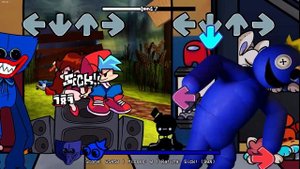 Friday Night Funkin' - Huggy Wuggy Vs Roblox Blue (Playtime) - Poppy Playtime x Rainbow Friends