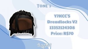 ALL TONES of Locs & Dreadlocks Codes for Black Boys | Roblox Bloxburg, Berry Avenue, Brookhaven