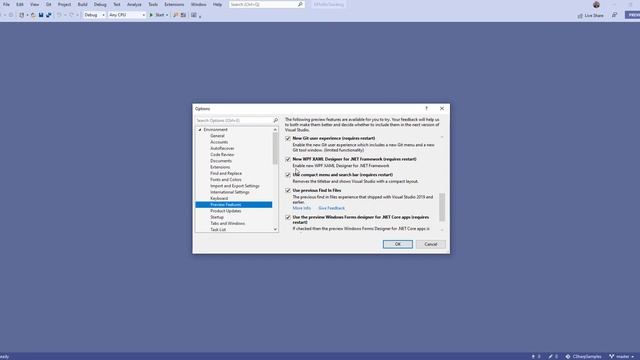 Novo menu Git do Visual Studio 2019 смотреть онлайн
