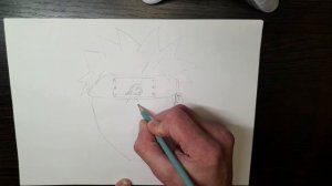 How to draw anime naruto.Как нарисовать аниме Наруто