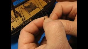 Бот "Святой Гавриил". Как обтянуть ванты.