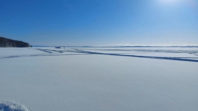 Озеро Тунайча, о.Сахалин, открытие сезона зимней рыбалки 2023 года! Селедочку выуживаем... смотреть онлайн