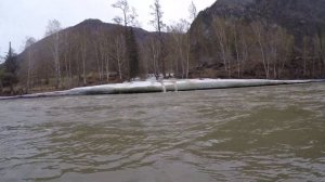 Река Чуя прыжки в воду на каяке Артем 03 05 2018