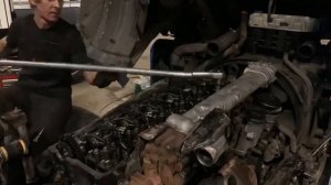 Протяжка ГБЦ Man D2066 Часть -2