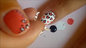 Easy Leopard Print Nail Art