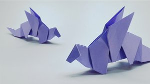 Как сделать Оригами дракон из листа бумаги