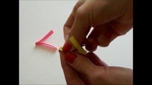 Заколка из тонких лент своими руками