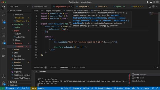 Login and register user with Serverless API and AWS Cognito смотреть онлайн