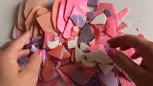 ASMR Soap crunch, satisfying video/ ломаю мыльные пластинки