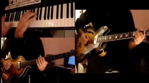 Fixing a hole - Beatles' cover by Nevernous on Epiphone Casino and Viola bass