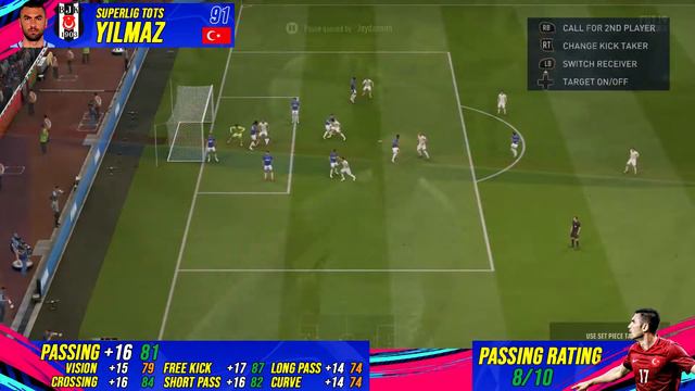 FIFA19 TOTS YILMAZ REVIEW | SUPERLIG TOTS 91 BURAK YILMAZ REVIEW смотреть онлайн