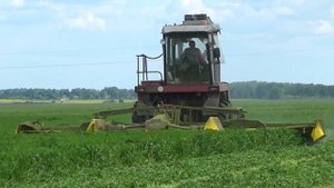 УЭС 250 "Полесье" с КПР-9 косит клевер