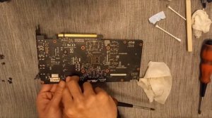GPU Replace Thermal Pads and Thermal Paste Teardown - ASUS GTX 1060 6GB DUAL - DISASSEMBLY