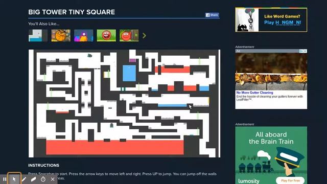 BIG TOWER TINY SQUARE Game play смотреть онлайн