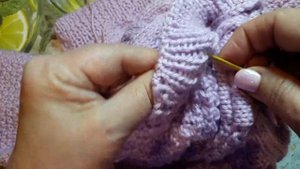 Кетлевание горловины крючком.