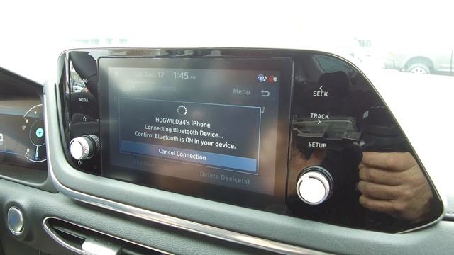 2021 Sonata SEL Phone pairing with IPhone and Apple CarPlay смотреть онлайн