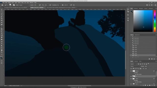 Рисую в фотошоп под музыку дя медитации - Buddha Speedart смотреть онлайн