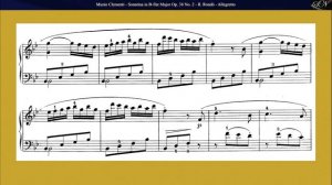 Muzio Clementi - Sonatina Op. 38 No. 2 in B-flat Major, 2nd Movement, Allegretto, for Piano