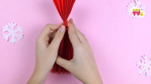 Новогодняя игрушка Рождественский Ангел из бумаги. Как сделать ангела. Ангелочек своими руками