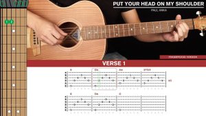 Put Your Head On My Shoulder Guitar Cover Paul Anka 🎸|Tabs + Chords|