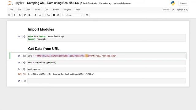 10. Scraping XML Data using Beautiful Soup | Web Scraping Tutorial | Python