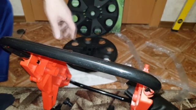 Катушка для садового шланга Quattro Elementi 772-197. Обзор. смотреть онлайн