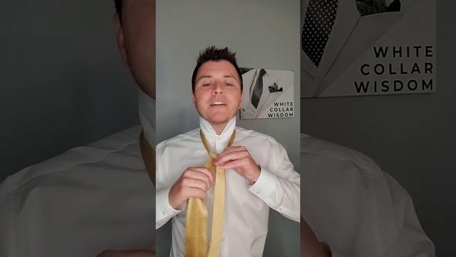 How to Tie a Tie - Perfect Windsor Knot with a Dimple - Tutorial #Shorts #windsor