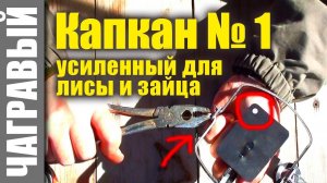 Капкан №1 Уралец для зайца и лисы | усиленный. Strengthening the trap for catching foxes.