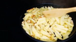 Быстрый ужин . Шампиньоны жаренные с картошкой