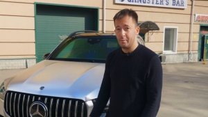 Оклейка Mercedes-Benz GLS63 в хром и матовый полиуретан. Сложная работа из Томска.