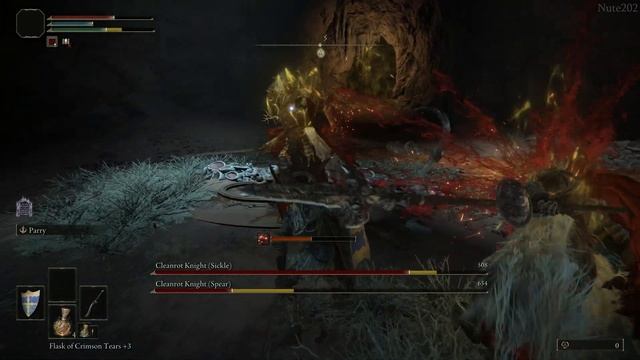 Elden Ring | Double Cleanrot Knight (Abandoned Cave) Boss Fight смотреть онлайн