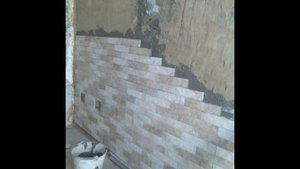 Установка декор плитки (печей).