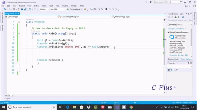 how to check GUID is NULL or Empty in C# смотреть онлайн