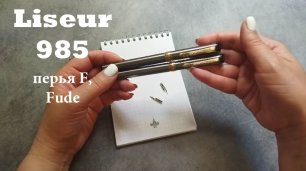 Обзор перьевых ручек Liseur 985 с перьями F, Fude. Производство Китай.