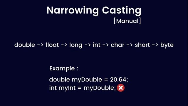 Type casting in java