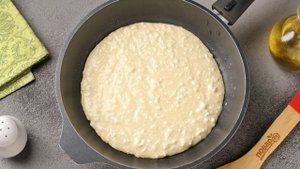 Ленивые хачапури с творогом на сковороде