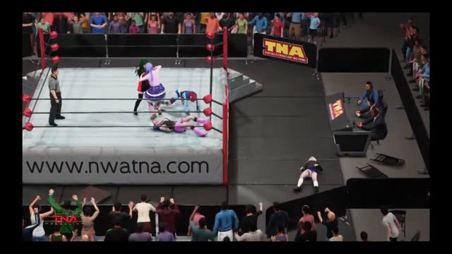 Skyla Vs. Miku Vs. Dawn Vs. Origami Vs. Sabrina In 2 Out Of 3 Extreme Rules Match