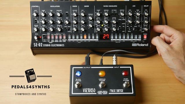 Pedals4Synths - Virtuoso Phase Shifter W/ Studio Electronics & Roland SE-02 смотреть онлайн