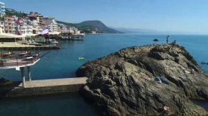 Крым - Алушта - Утес - Санта Барбара с высоты птичьего полета