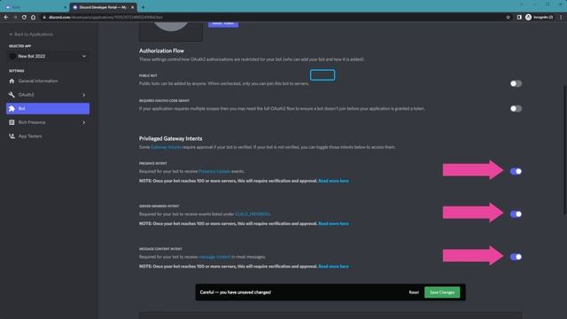 Create a discord bot - register a bot less than 3 minutes