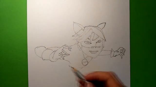 Как нарисовать, СУПЕР-КОТ из Леди Баг и Супер-Кот, Рисунки для детей и начинающих смотреть онлайн